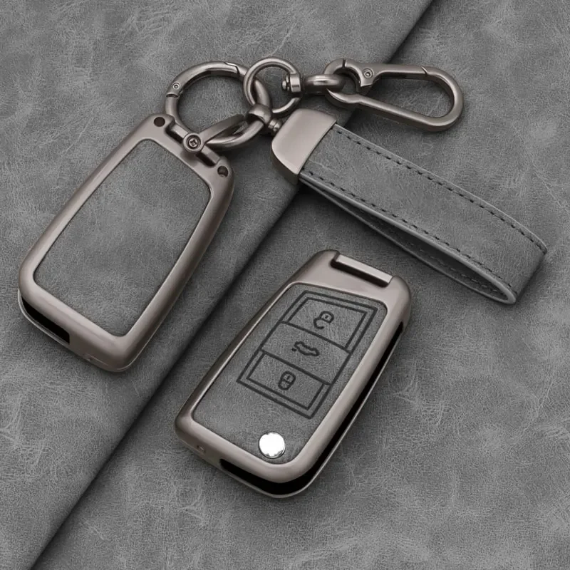 For VW Golf 7 GTI POLO T-Cross T-Roc Touran Tiguan Skoda Octavia Rapid Kodiaq Fabia Seat Ibiza Leon Ateca Arona Key Case Cover