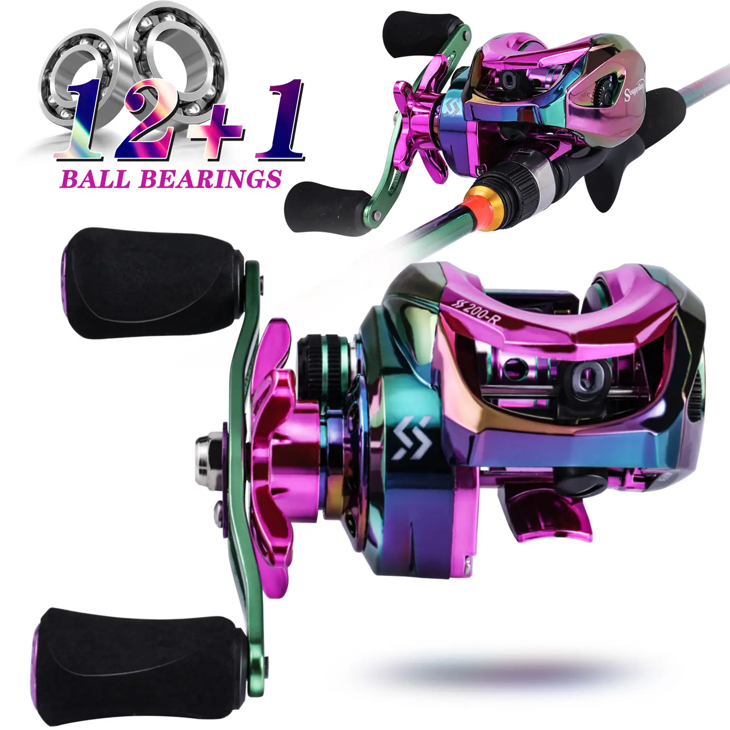 Sougayilang Carrete Baitcasting Ultraligero 7.2:1 para Lucio