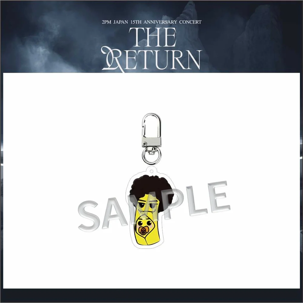 2PM 15Th Anniversary Cartoon Acrylic Keychain 5CM Double Sides