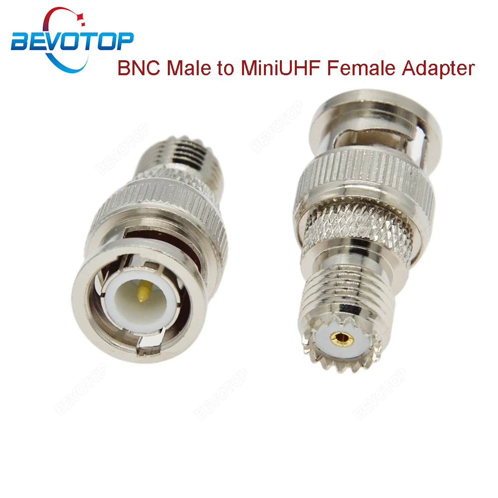 1 PCS MiniUHF Female Jack to BNC Male Plug RF Coaxial Adapter 50 Ohm High Quality