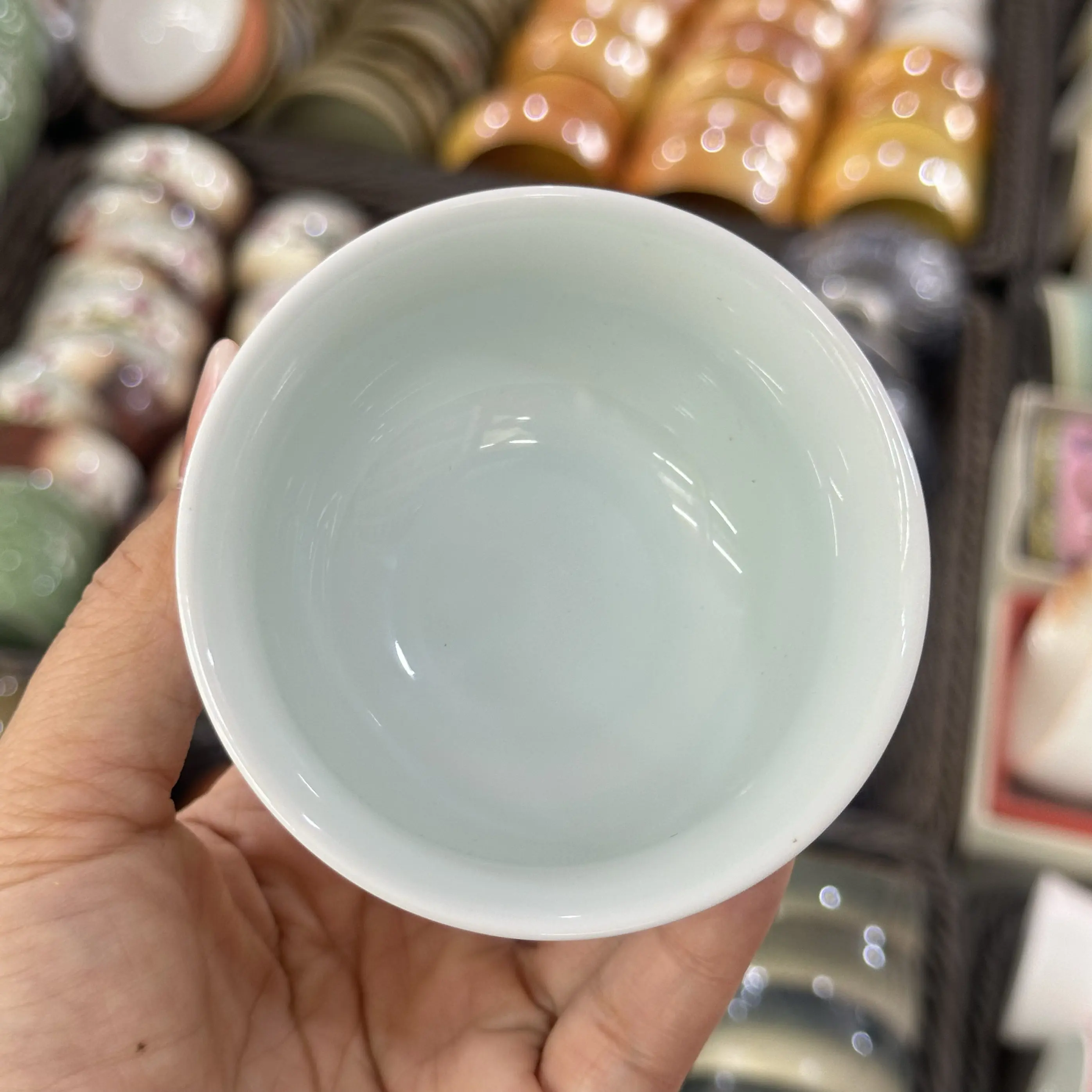 Jingdezhen Blue and White Hand Drawn Landscape Ceramic Cup Cup Single Cup Large Tea Bowl Tea Cup Water Cup Guest Cup