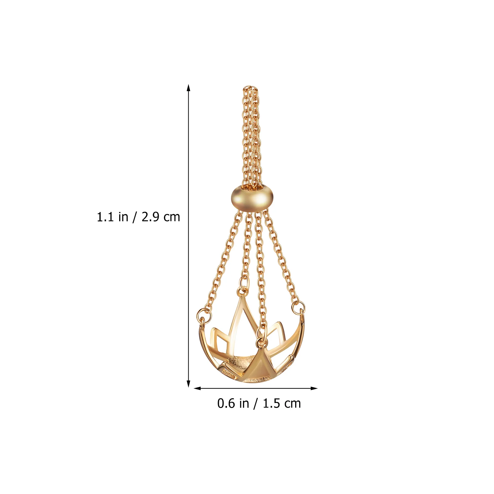 

2 pcs Crystal Stone Holder Necklace Hollow Design Diy Charms Pendant For Women Jewelry Accessory Cage Necklace Silver Gold