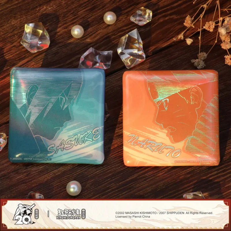 

NARUTO Uzumaki Uchiha Sasuke Lineal Style Flash China Official Authorization Square Badge