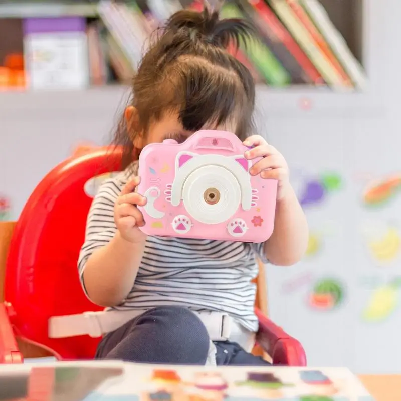 Giocattolo per fotocamera per ragazze flessibile per bambini giocattoli per fotocamera per bambini giocattoli per stelo in età prescolare proiettore con proiettore per carillon fotocamera per diapositive giocattolo