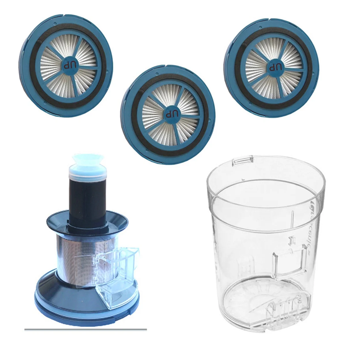 

For Proscenic P10 Unitec U10/P11 Unitec U11 Cordless HandHeld Vacuum Cleaner Parts Filter Dust Cup Dust Bucket Filter