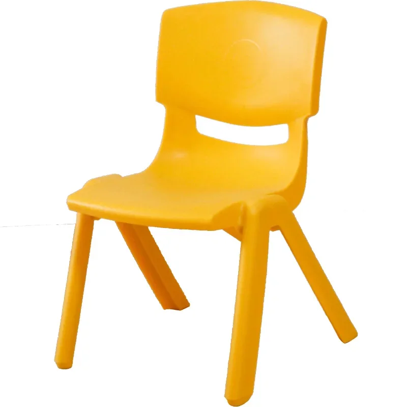 Kindergarten Chair Small Backrest Chair Thickened Plastic Bench Baby Small Stool Child Non-slip Baby Seat 4 Sizes