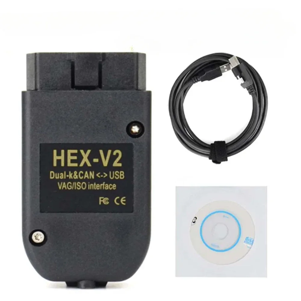 2024 VCDS Interface VCDSCAN HEX V2 Update 24.7 VW AUDI Skoda Seat Multi-Language Car Autocom Diagnostic Tool VAGCOM AT162 FT232