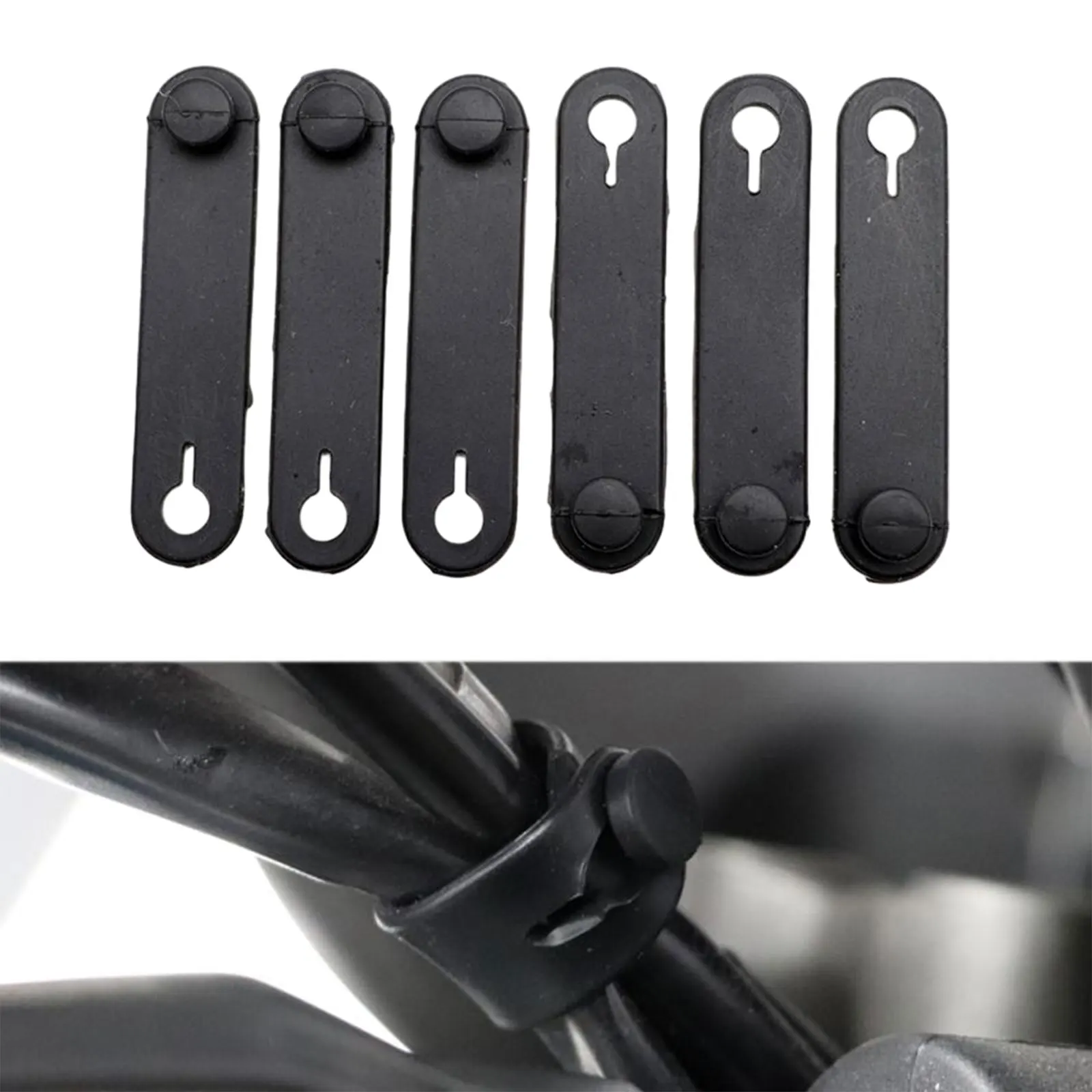 6pcs Motorcycle Rubber Frame Securing Cable Wiring Harness For Bmw R 1250 Gs Adventure Hornet Ktm Exc Accessories