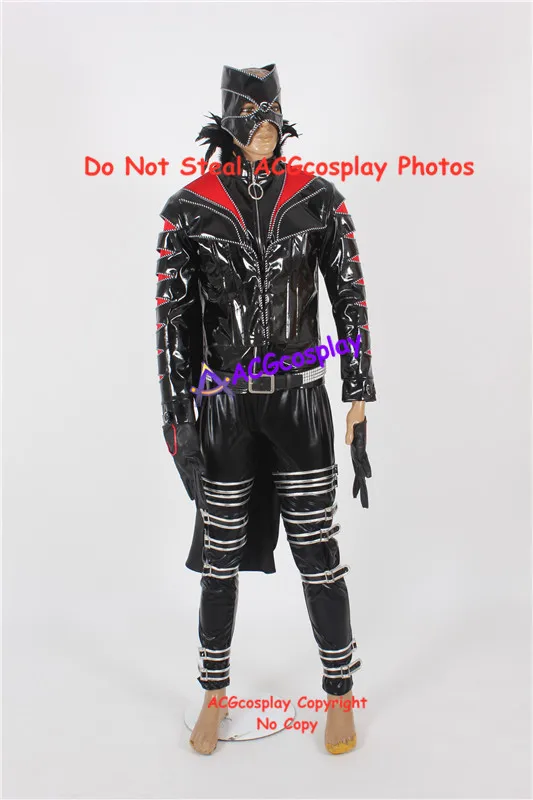 Kick-Ass 2 kick Ass Cosplay Costume Glossy Faux Leather Made acgcosplay Include Headmask