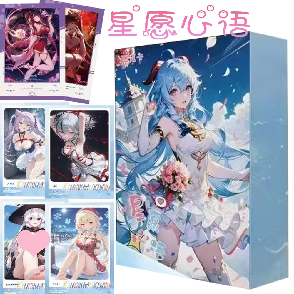 

Star Wish Heart Language Goddess Story Cards Booster Box Anime Game Girl Romantic Temptation Fragrance Cards Kids Hobbies Gifts