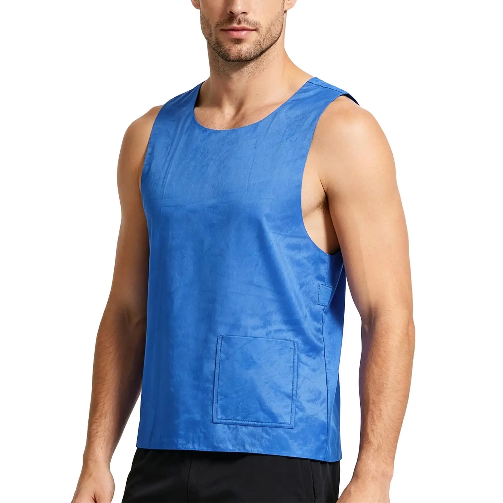 Outdoor Working Evaporative Ice Cooling Vest Cooling Vest Water Evaporative Cool Shirt for MS Patient Heatstroke Prevention