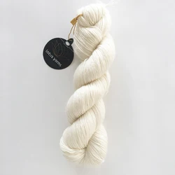 Undyed Sport Weight Yarn 100% Superwash Merino 1ply Ecru Fiber Knitting Dyeing