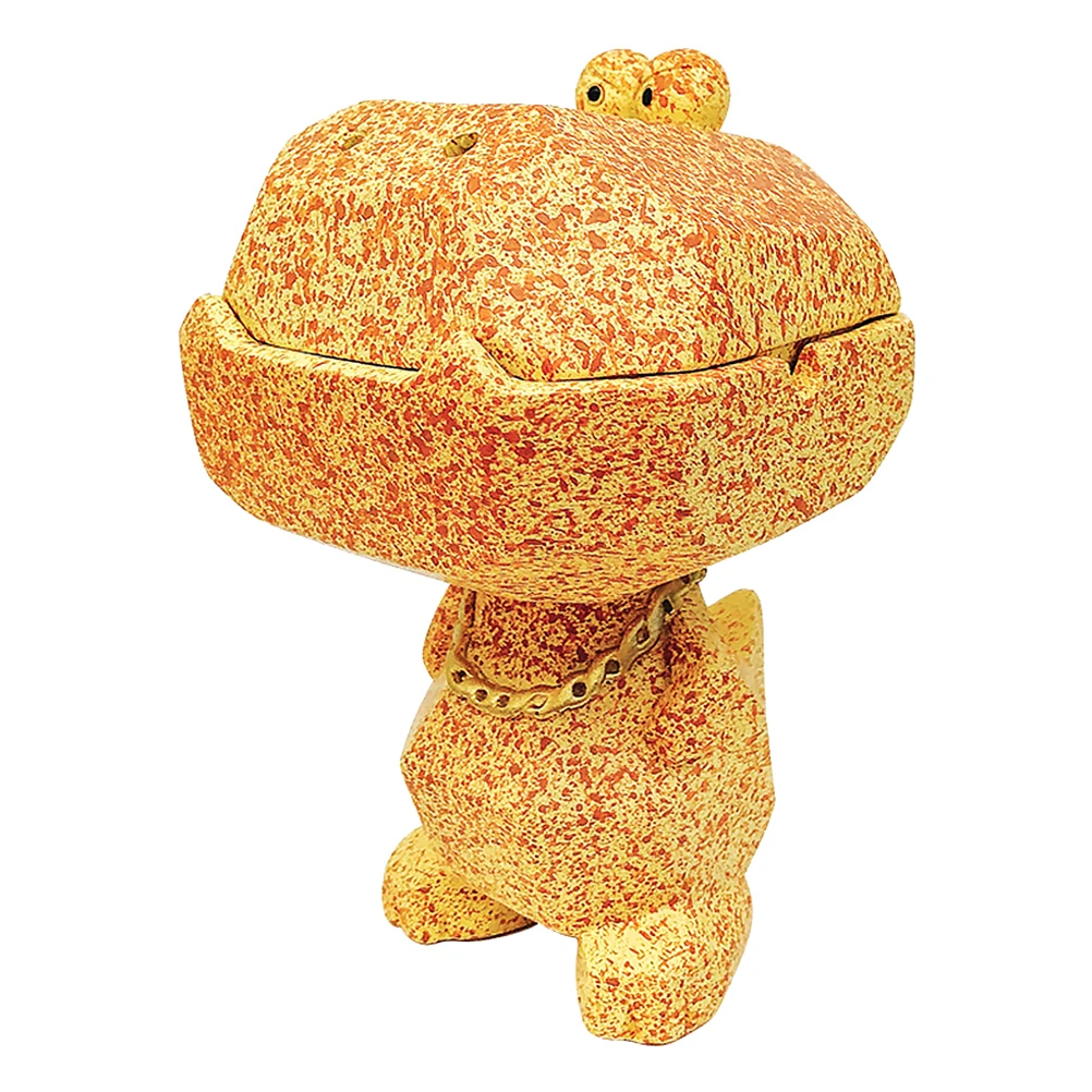 

Luxury Crocodile Ashtray European Style Decorative Smoke Container Tabletop Resin nament Vivid Modeling Fine Color Textured