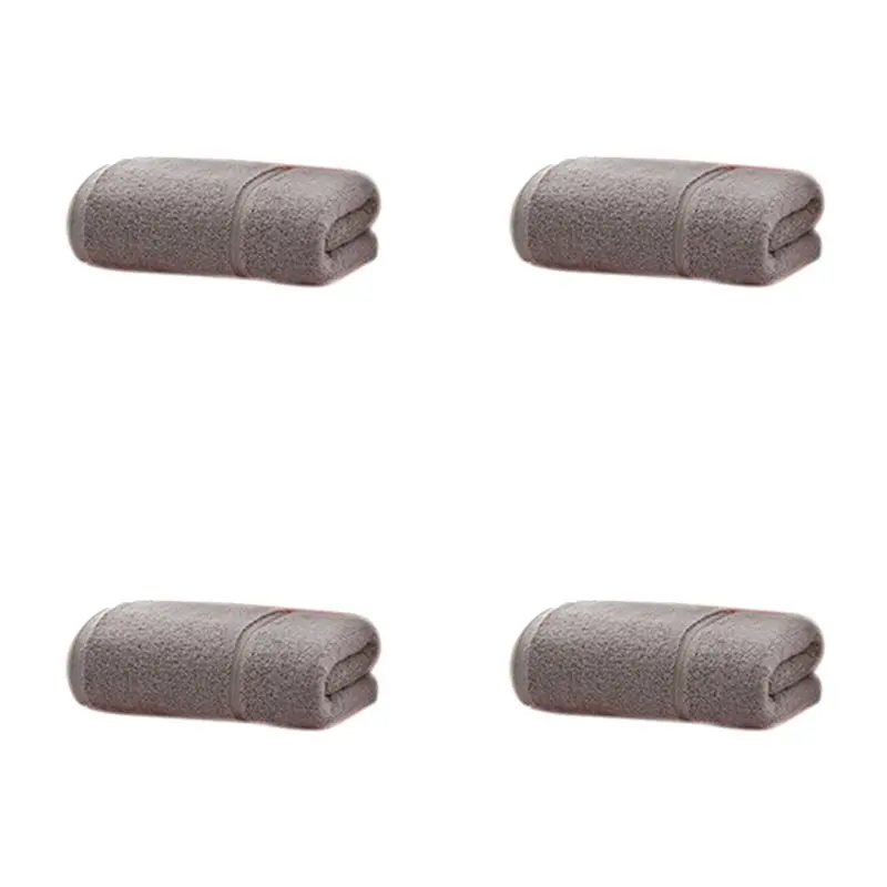 B97A-4X Egyptian Cotton Hampton Bath Sheet Bath Towel Hand Towel, Brown 74X34cm