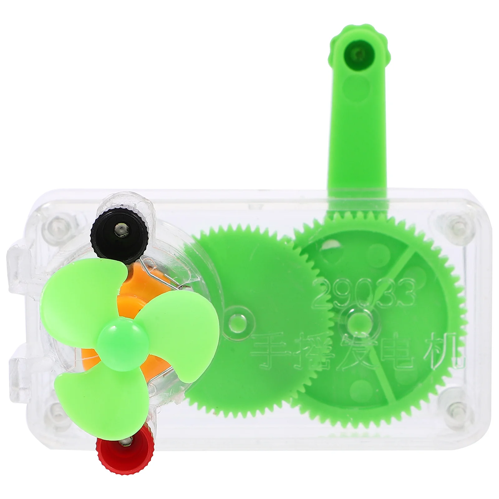 1 set generatore a manovella assemblaggio fai da te kit di esperimenti scientifici per bambini dispositivo didattico per l'elettricità portatile migliora la creatività
