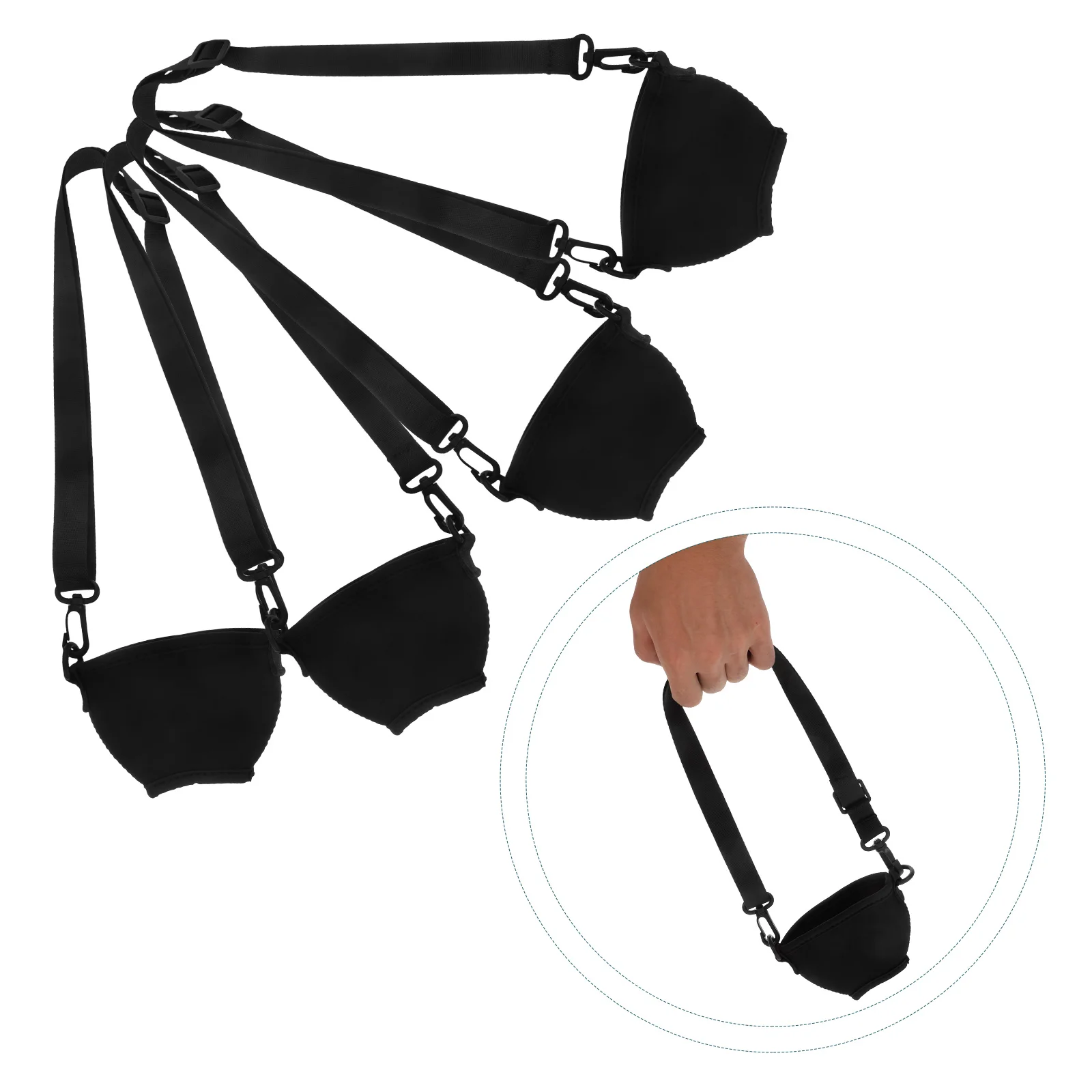 

Glass Holder Cover Drinking Lanyards Adjustable Mug Cup Necklace Cocktail Sleeve Strap Drinks Holders