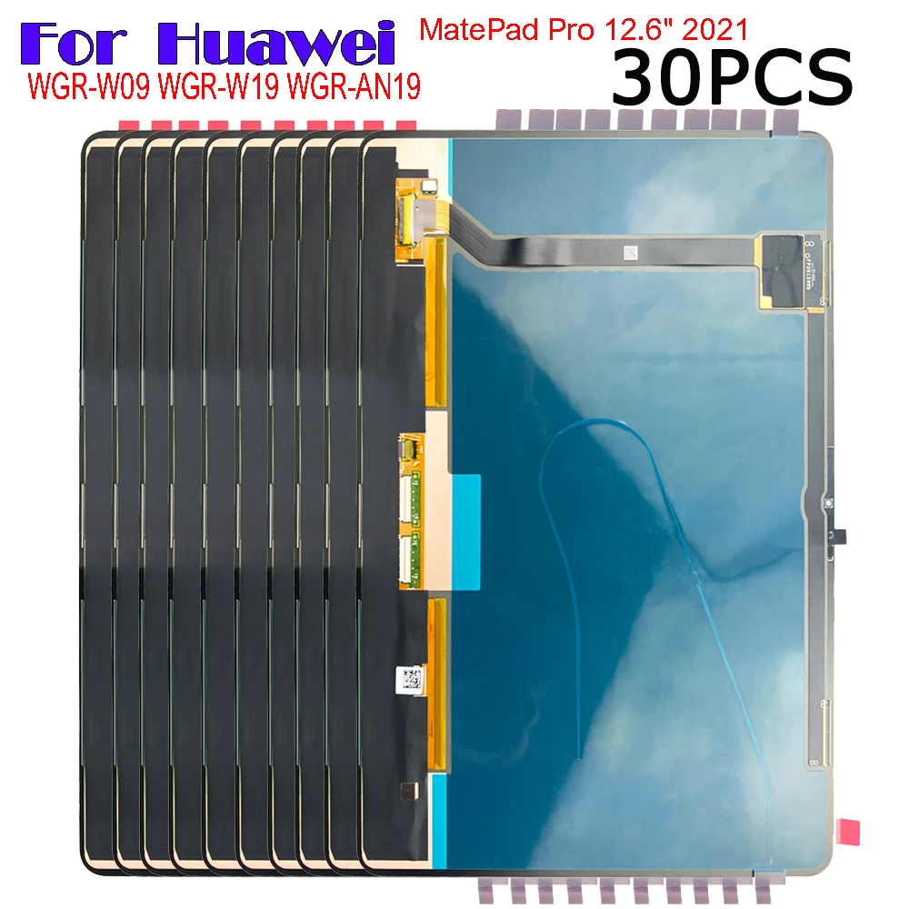 

30 шт., 12,6 дюйма для Huawei MatePad Pro 2021, Φ, ЖК-дисплей, сенсорный экран, дигитайзер в сборе, запасные части