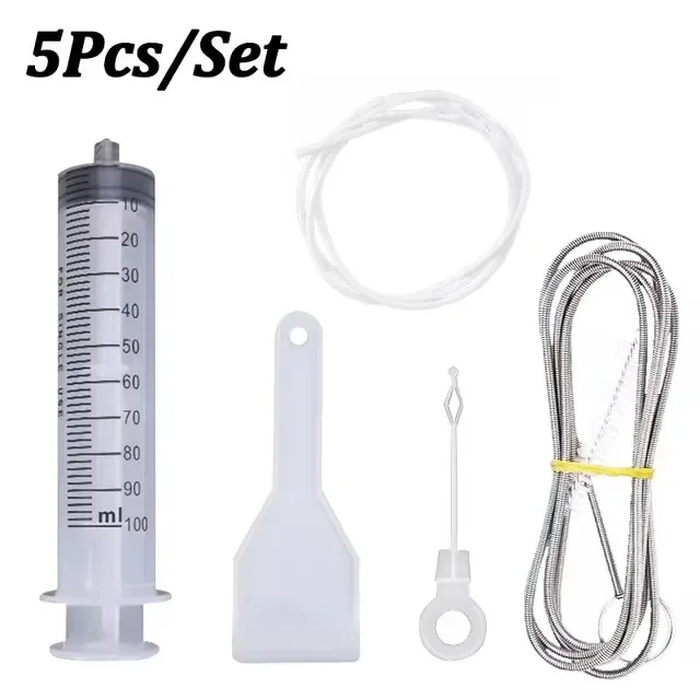 5/6Set Koelkast Afvoergat Verstopping Remover Baggeren Reinigingsgereedschap Koelkastgatborstel Waterafvoerreiniger voor huishoudelijk schoon