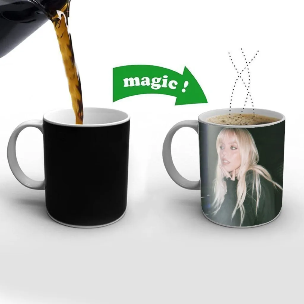 

Pop Singer Actor Renee Rapp Free shipping Mug Changing Color Ceramic Coffee Mugs Magic Tea Cup Best Gift