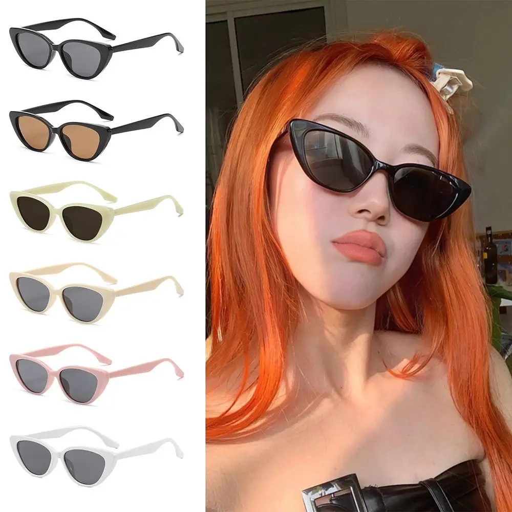 Vintage Small Frame Cat Eye Shape Sunglasses Colorful UV400 Sun Protection Sun Glasses Shades for Women