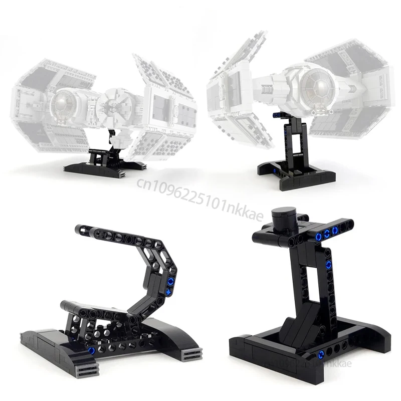 Customized Display Stand For TIE Advanced X1 and TIE Bomber 75347 MOC Building Blocks DIY Assembly Bracket Bricks Kids Toy Gift