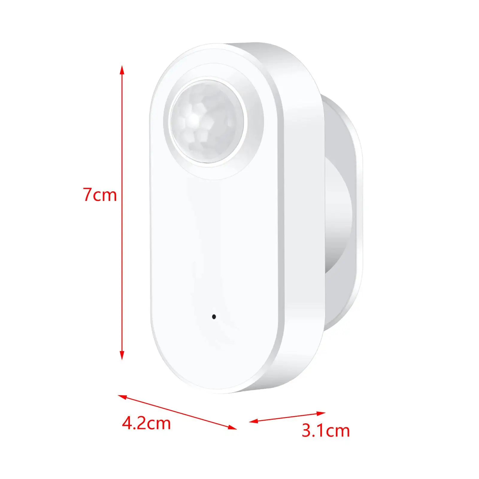 Detector de Presença Humana com Sensor de Movimento, Compacto, Fácil Instalação, Sturdy, Profissional, Presentes Brancos, Exterior, Home Security, Interior