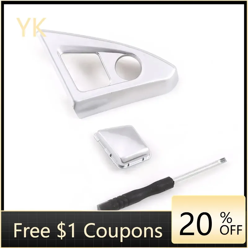 

For BMW 5 Series F10 F11 F18 2011-13 ABS Silver Car Central Armrest Glove Box Switch Catch Button Trim Interior Car Accessories