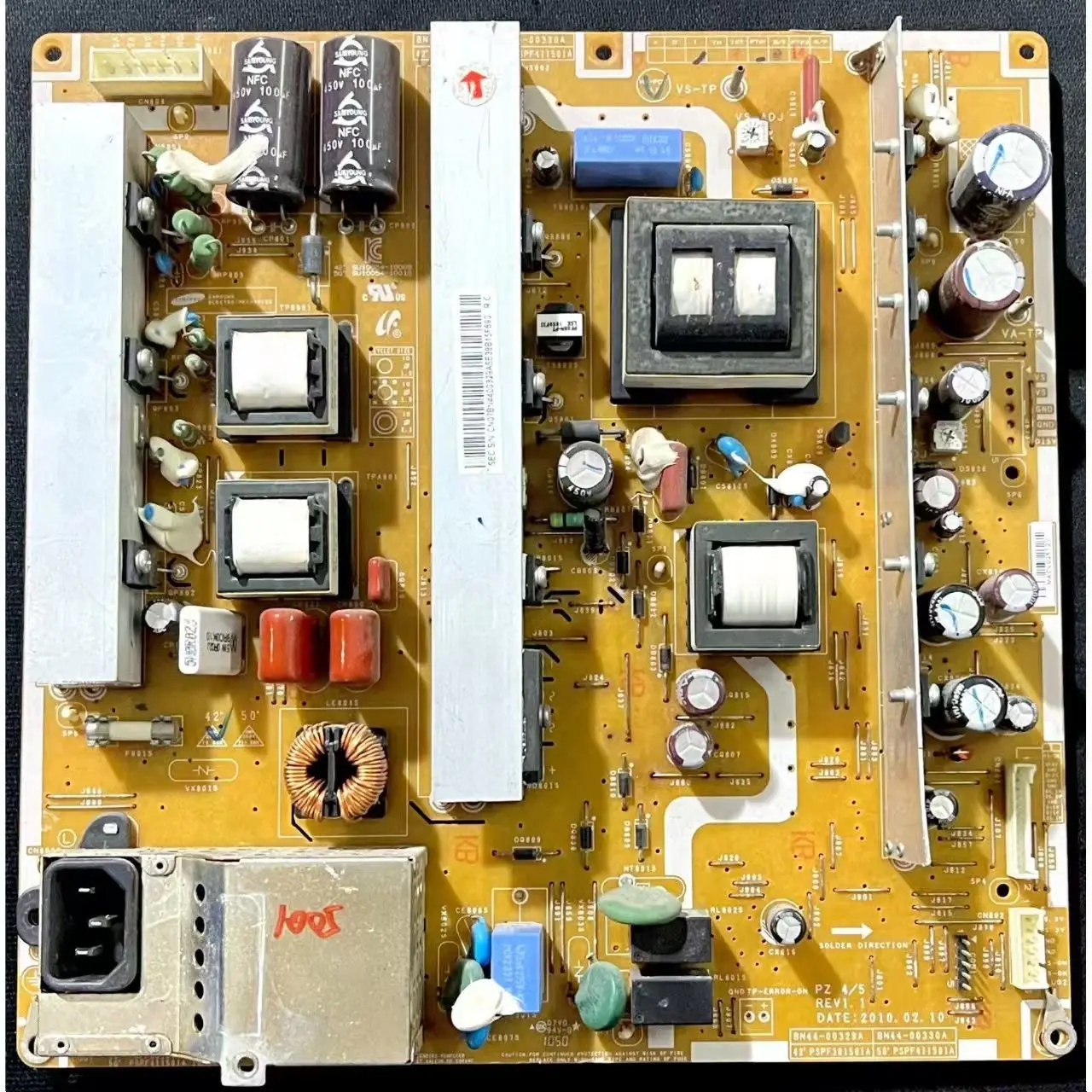 PS42C350B1 Power Supply Board BN44-00329A BN44-00330A PSPF301501A