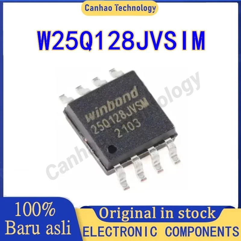 5PCS W25Q128JVSIM W25 W25Q W25Q128 IC FLASH SOP-8 in Stock 100% New Origin