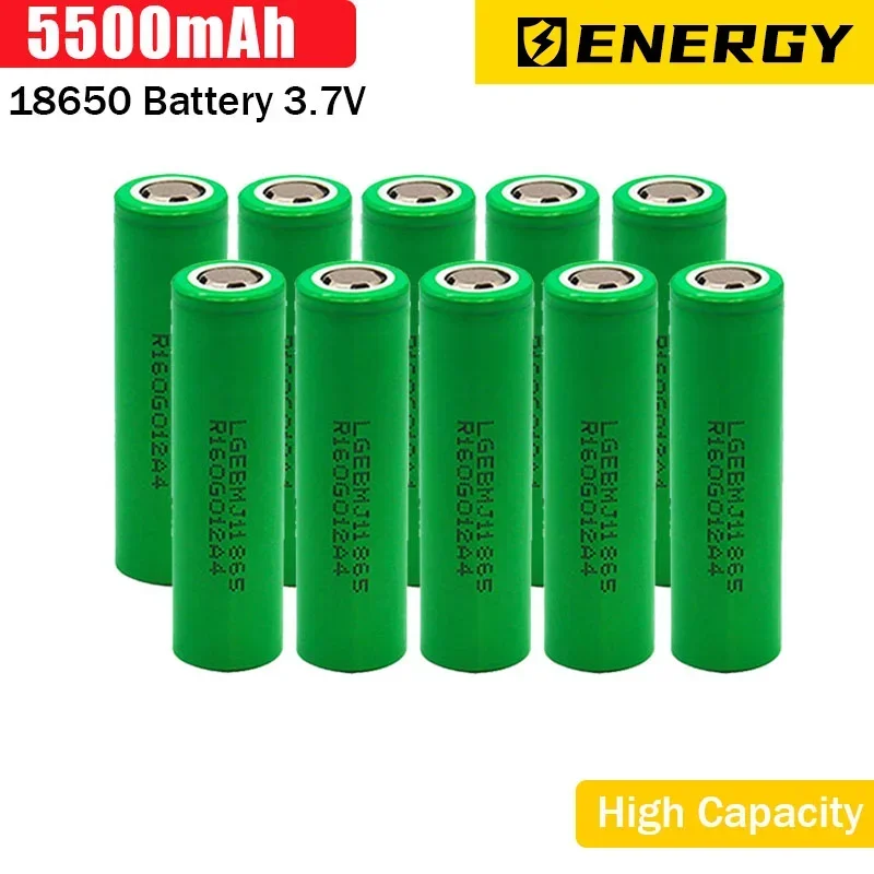 100% Original  Inr18650 35e 5500mah 20th Discharge 18650 5500mah 18650 3.7v Li Ion Rechargeable Battery