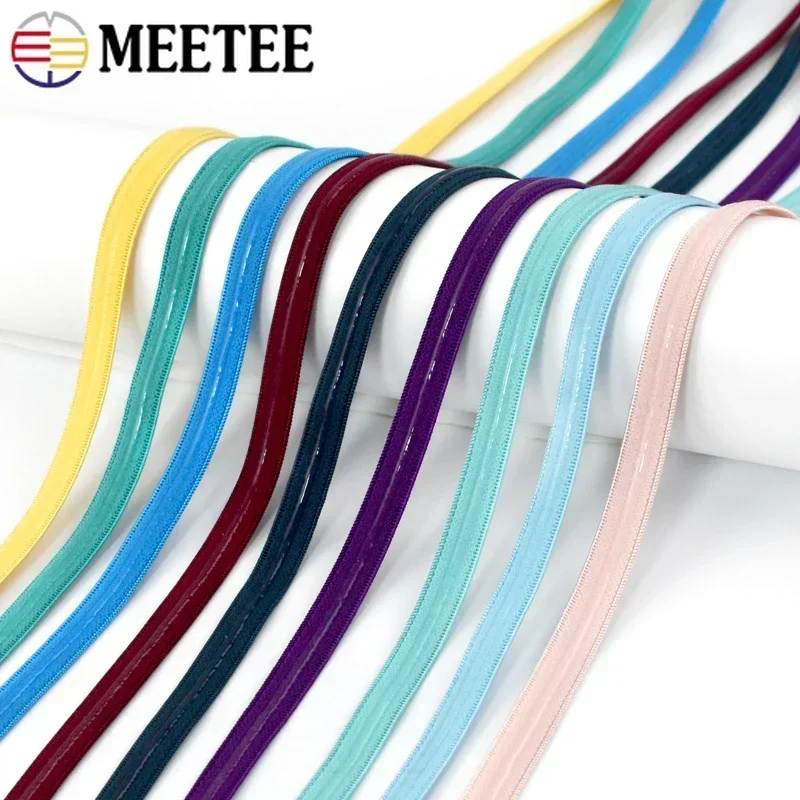 2/5/8/10M 10mm Non-slip Elastic Band for Bra Underwear Strap Silicone Rubbon Bands Belt Stretch Tapes Sewing Trimmings Accessory