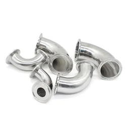 SS304 316L Stainless Steel Three-clip 90 Degree Elbow 3/4