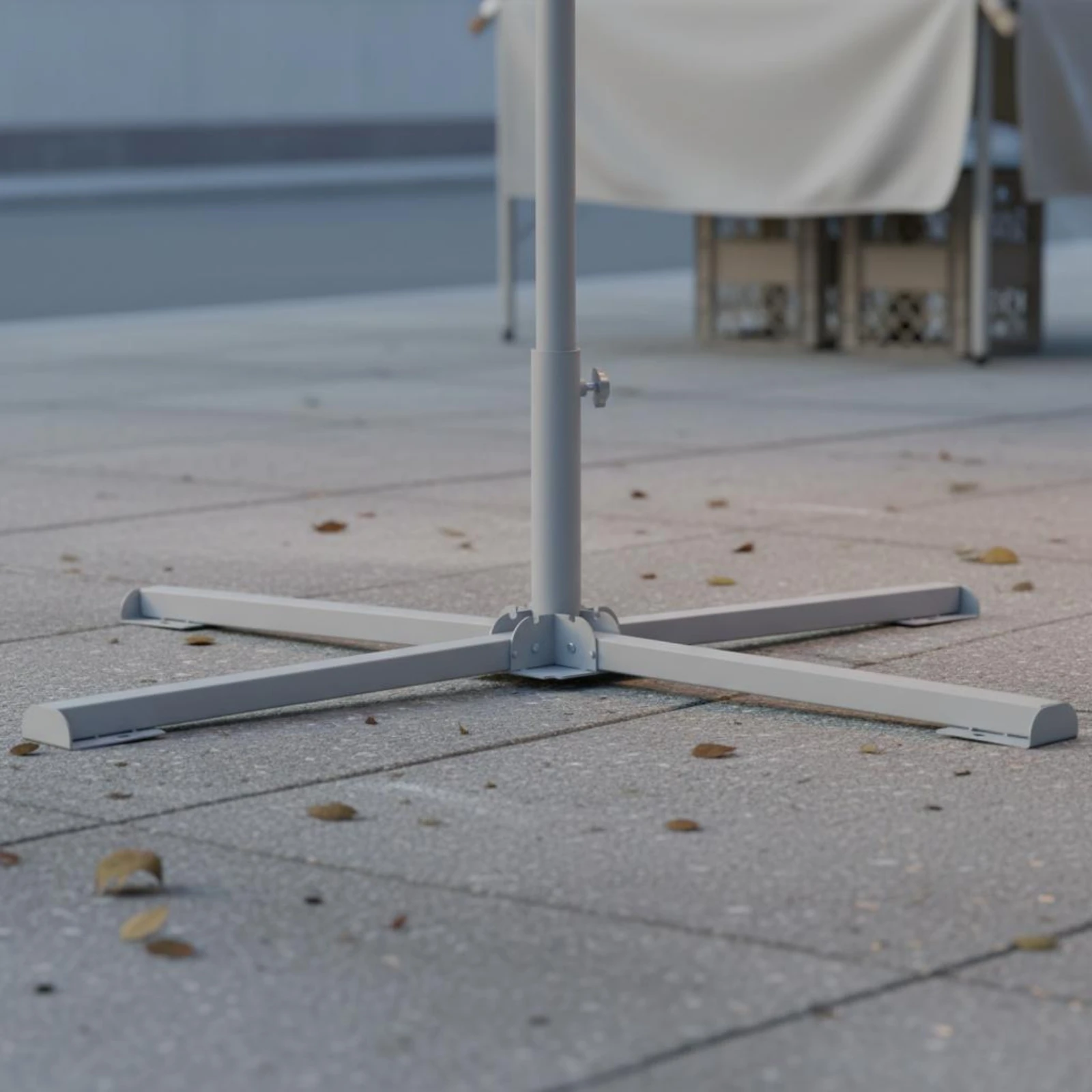 Easy to Assemble Heavy Duty Cross Base Umbrella Stand Adjustable Tube Holder for Garden Shade Market