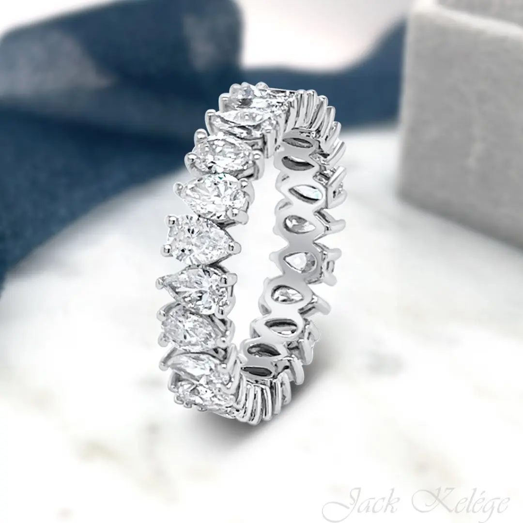 2023 New Trendy Drainage Drip Silver Color Aesthetic Eternity Band Ring for Women Christmas Gift  Jewelry Bulk Sell R7972