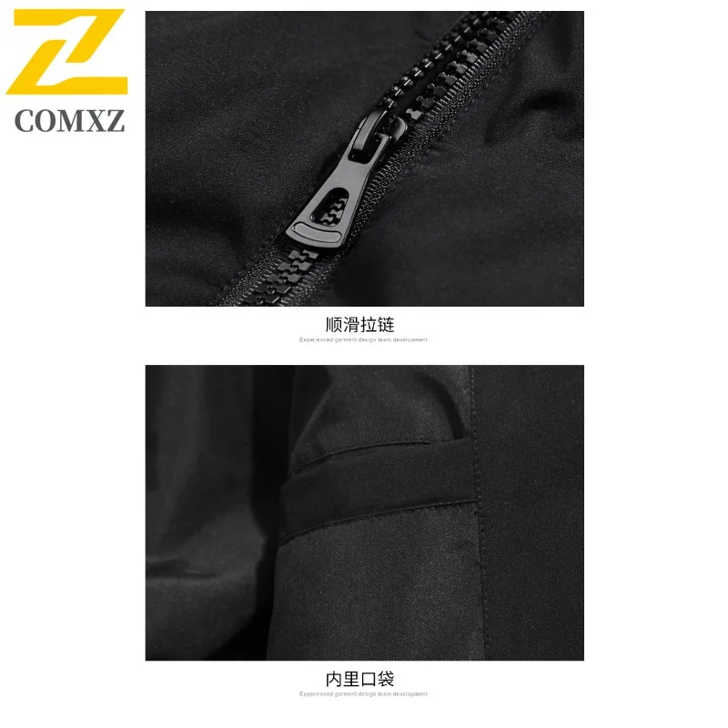 معطف COMXZ 90% من ريش الإوز للرجال مصمم شتوي مقاوم للماء سترة مبطنة للأسفل 2025 جديد مقاوم للرياح ومقاوم للبرد سترة منتفخة