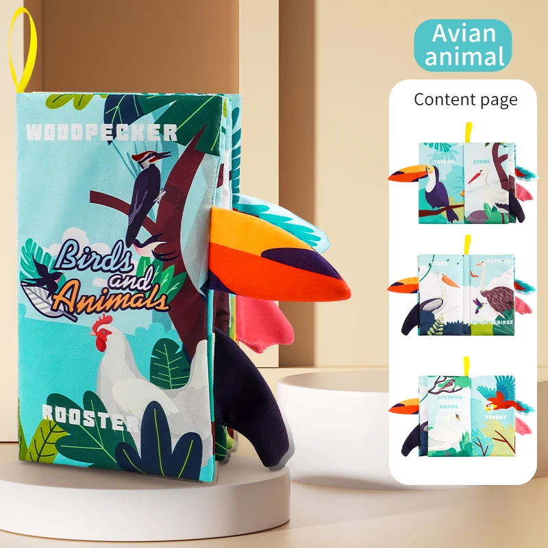 Libri per bambini Giocattoli, Libri per bambini 0-6 mesi, Libri morbidi increspati in tessuto touch and feel, Giocattoli per neonati da 0-3-6-12-18 mesi