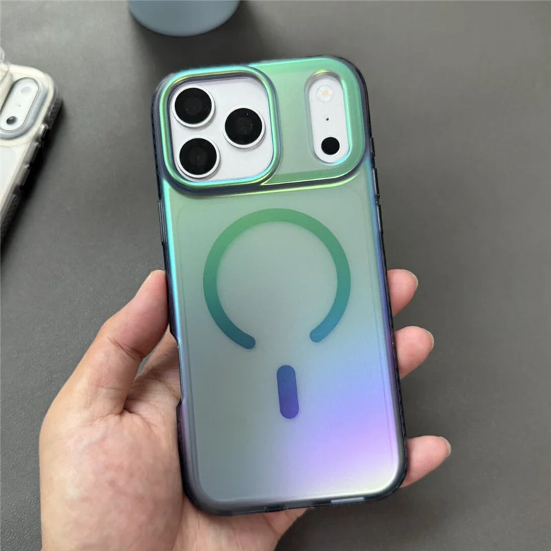 

Luxury Matte Aurora Magnetic Phone Case For iPhone 17 17Pro 17 Pro Max For Magsafe Wireless Charging Shockproof Hard Back Cover