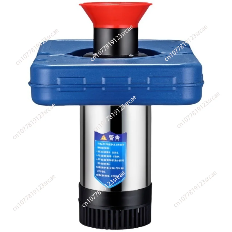 Electric Floating Fountain Pond Aerator, Stainless Steel Spray Water Pump for Fish Shrimp Crab Aquaculture Farming