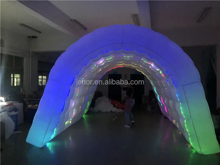 Colorful LED Lighting Inflatable Tunnel Tent Entrance for Party Decoration