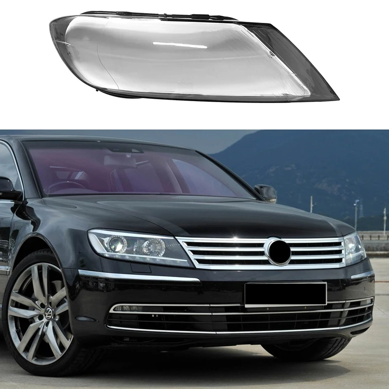 Car Front Headlight Cover Lampshade Waterproof Bright Shell For-Phaeton 2011-2015 Lamp Clear Lens Cover