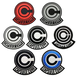 CAPSULE CORP Patches embroidery PVC luminous rubber Creative Fun Tactics Badge Hook Armband Stick on Jacket Backpack