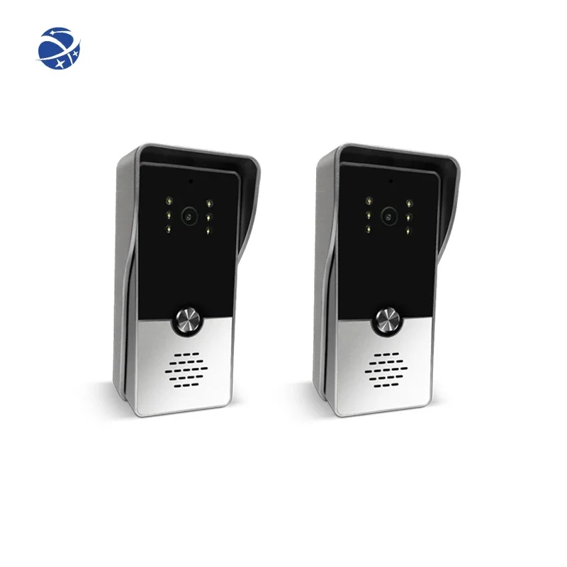 Cheap 4 wire outdoor Calling / Door Intercom / Unlock the door / Monitoring Video Door Phone Intercom System   with CCTV Camera