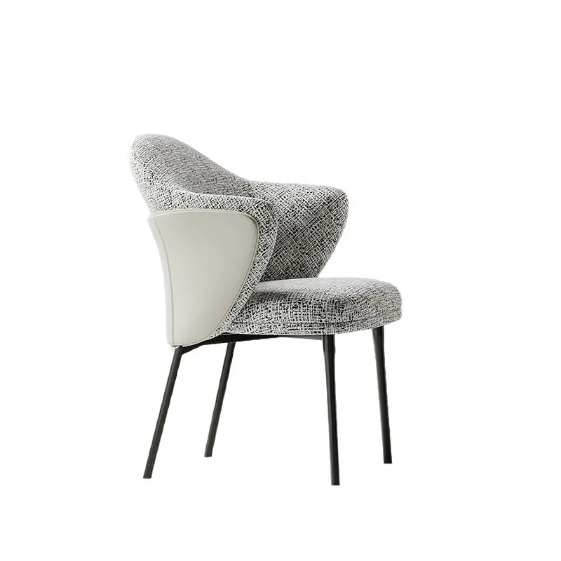 

Nordic style dining chair Italian minimalist light luxury dining table and chairs Home living room Hotel restaurant dining table