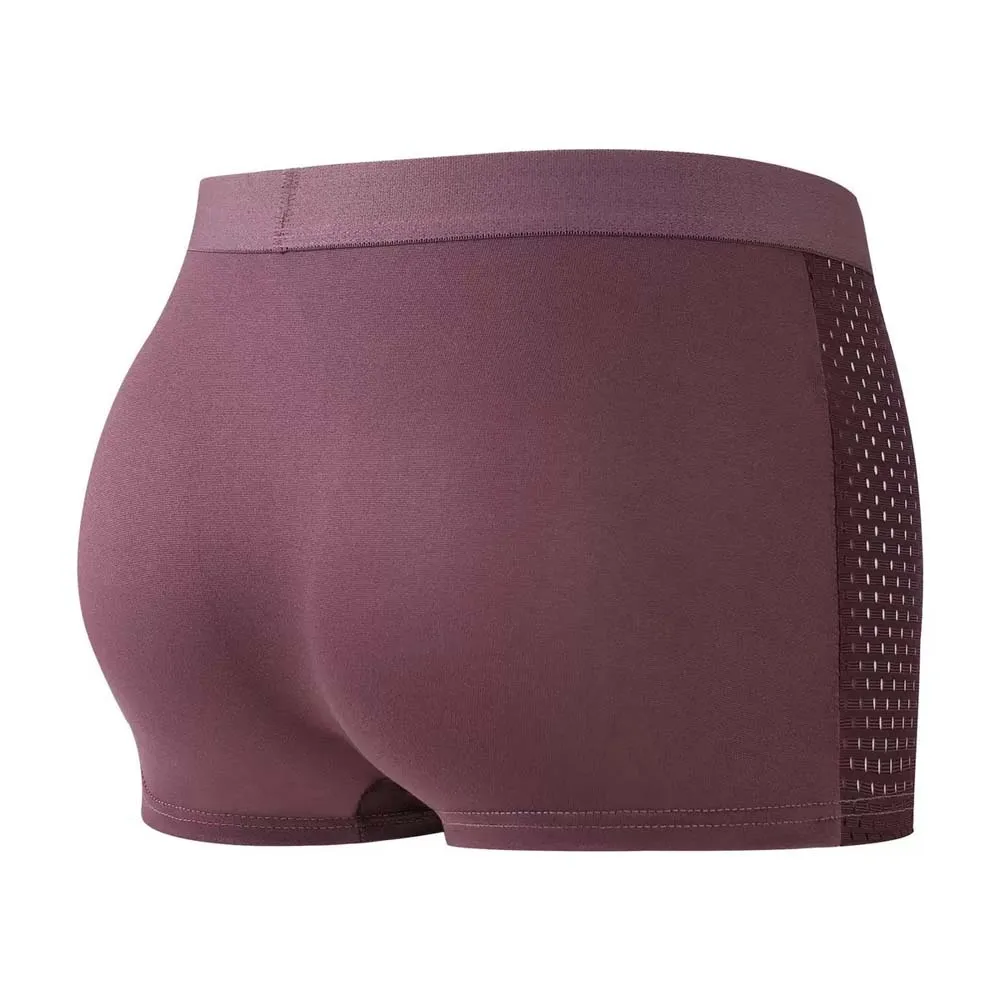 8 Stück Herren-Unterwäsche aus Bambusfaser, atmungsaktive Herren-Slips mit Mesh-Einsatz, U-förmige Herren-Unterhosen, für den täglichen Gebrauch, weiche Herren-Slips. – Detail 7