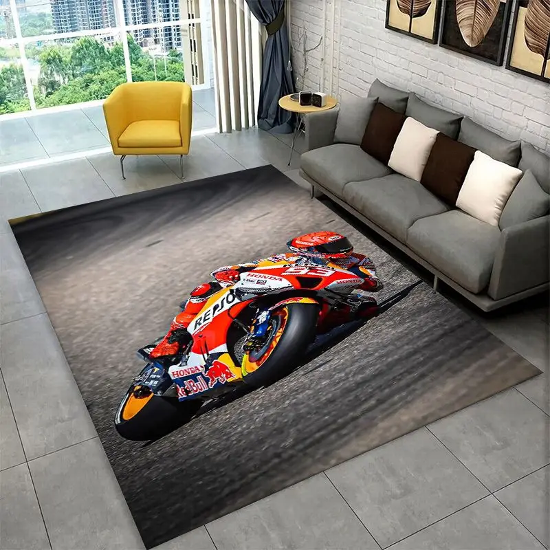 Racing moto Rafael Marquez Non-Slip Area Rug for Living Room,Bedroom,Playroom,Soft Carpet Floor Mat Home Decor Rug  Room