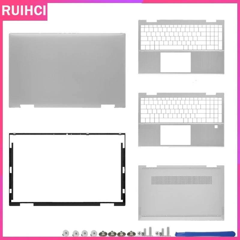 

NEW Laptop LCD Back Cover Front Bezel Palmrest Bottom Case Laptop Frames For Pavilion X360 15-ER TPN-W147 M45108-001