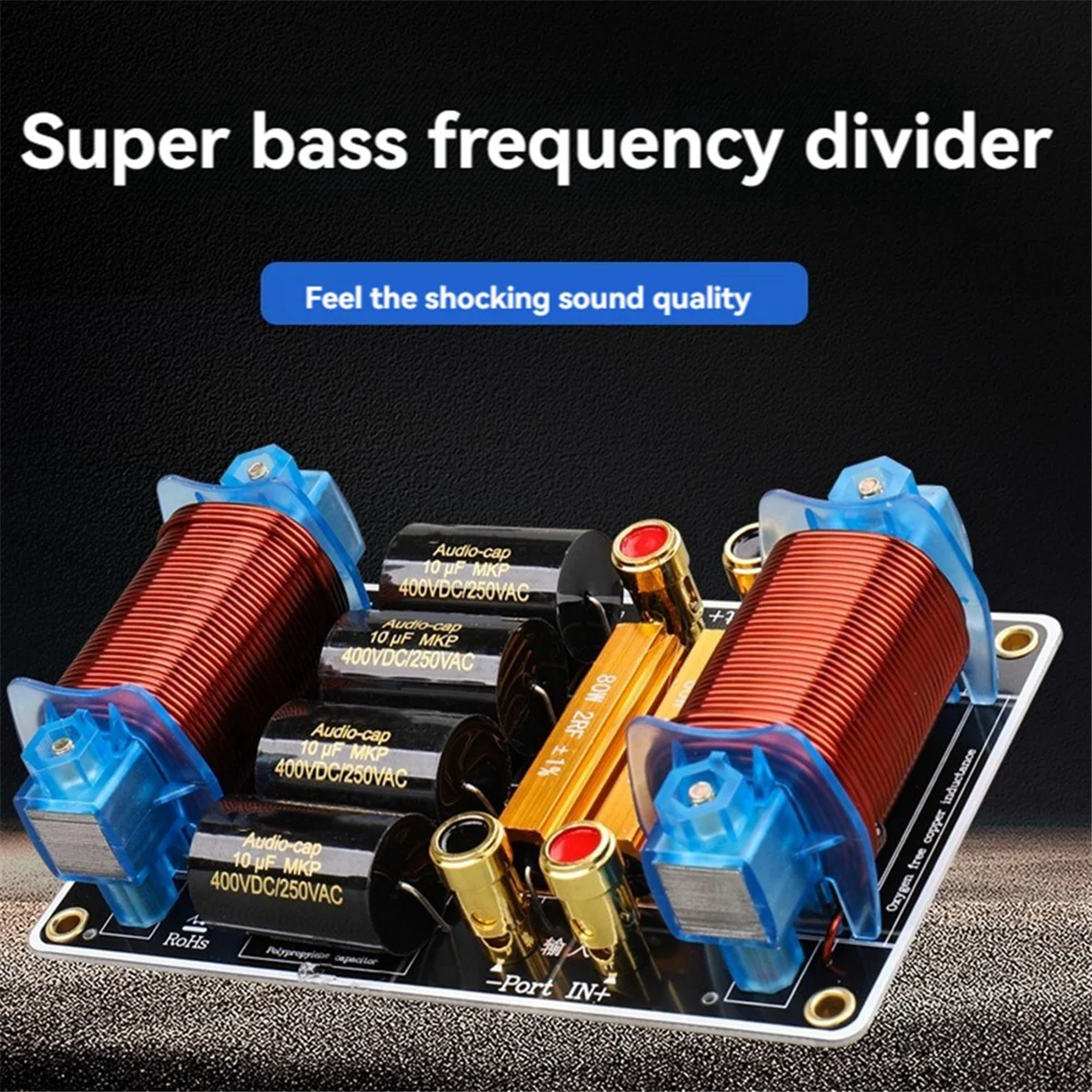 

T05C-сабвуфер, делитель частоты, динамик с чистыми басами, кроссовер HIFI, 1100 Вт, высокая мощность для 15, 18-дюймового аудиодинамика