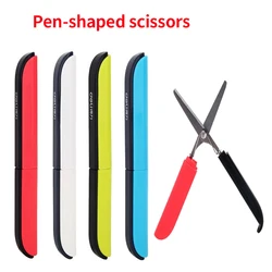 Aesthetic stationery kawaii things for school office gadgets folding scissors for diy children's Mini scissors desk accessories