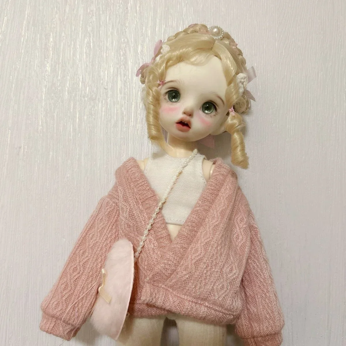 

1/4 1/6 Одежда для куклы для Bjd Женская Кардиган куртка повседневная одежда для девочек игрушки Платье 45/30 см аксессуары для кукол без куклы