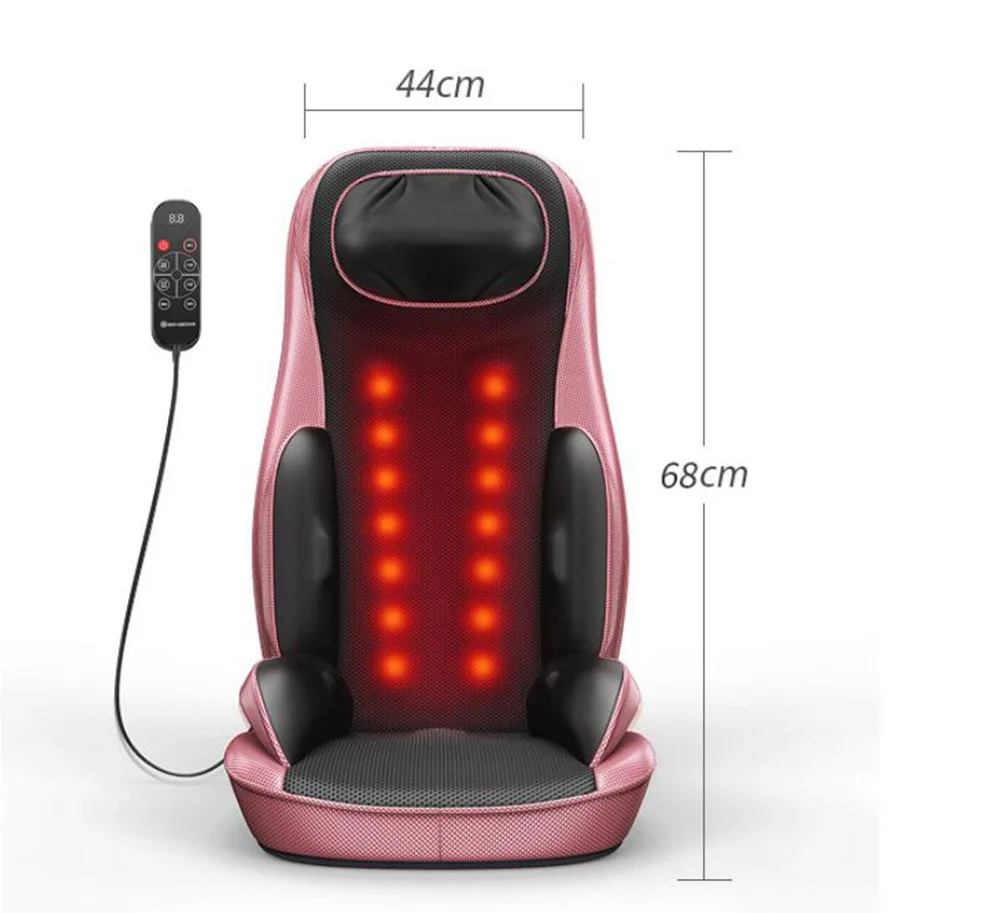 Vibrating Electric Cervical Neck Back Body Household Massage Chair Massage Pad Muscle Stimulator with Heating Device